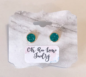 8mm Druzy Earrings