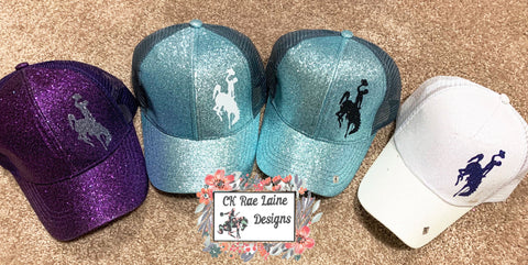 Glitter High Pony Ball Cap