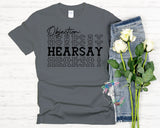 Objection! Hearsay. Tee