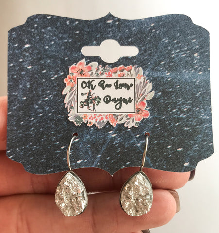 Druzy Drop Earrings