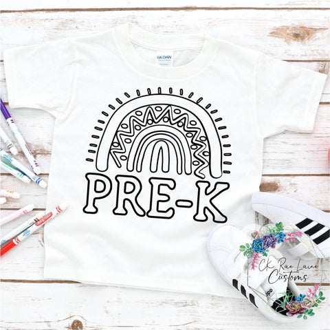 Back to School Coloring Tee