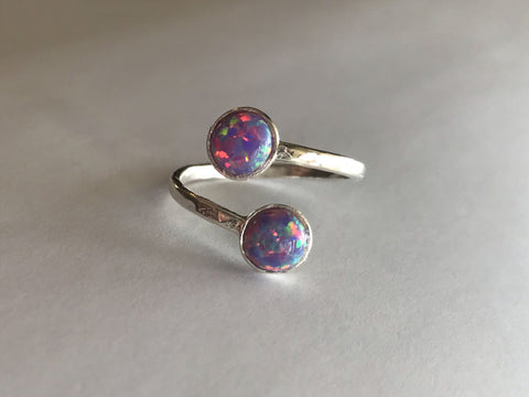 6mm Double Opal Ring