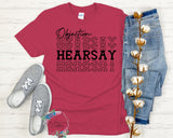 Objection! Hearsay. Tee