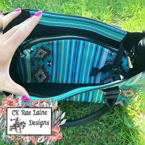 Aqua Serape Purse