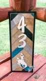 Steamboat House Number Painted Sign