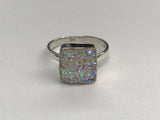 Square Druzy Ring