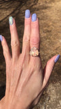 Trillion Druzy Ring